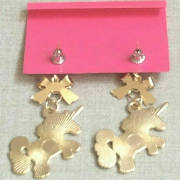 NWT Betsey Johnson Rainbow Unicorn Earrings - Picture 8 of 8